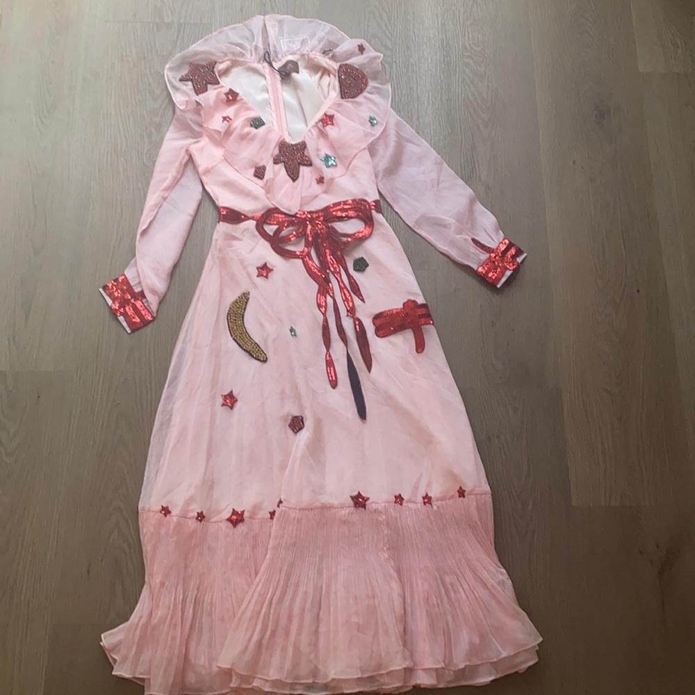 Gucci style frill sequin dress